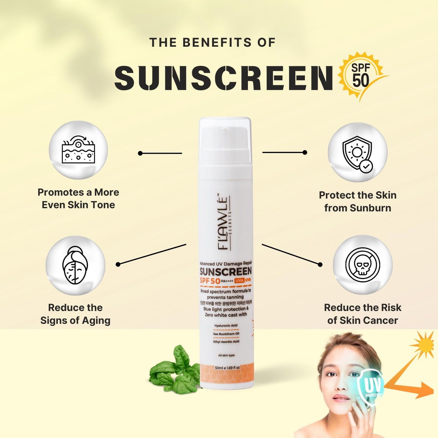 Ultra-light sunscreen Gel-50 SPF'- 50ml